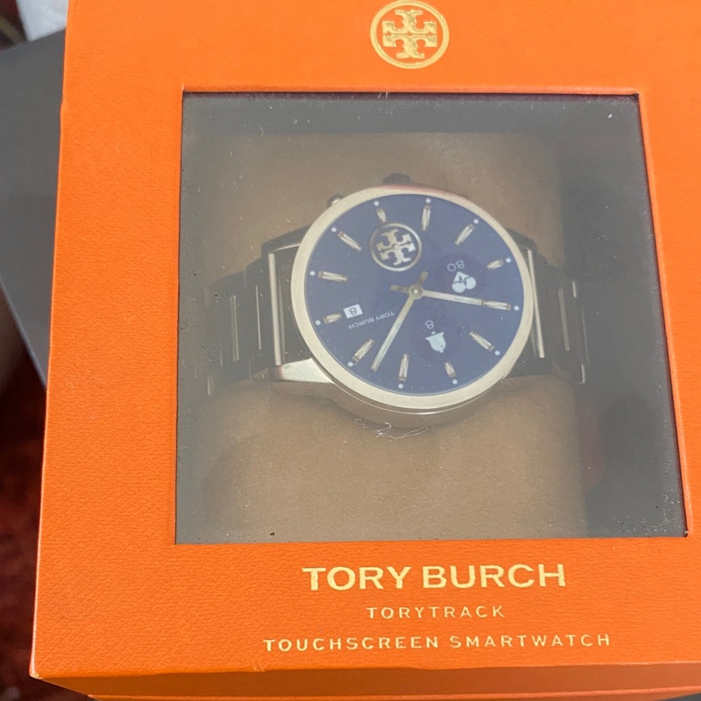 Tory Burch Gold and Black Smartwatch
